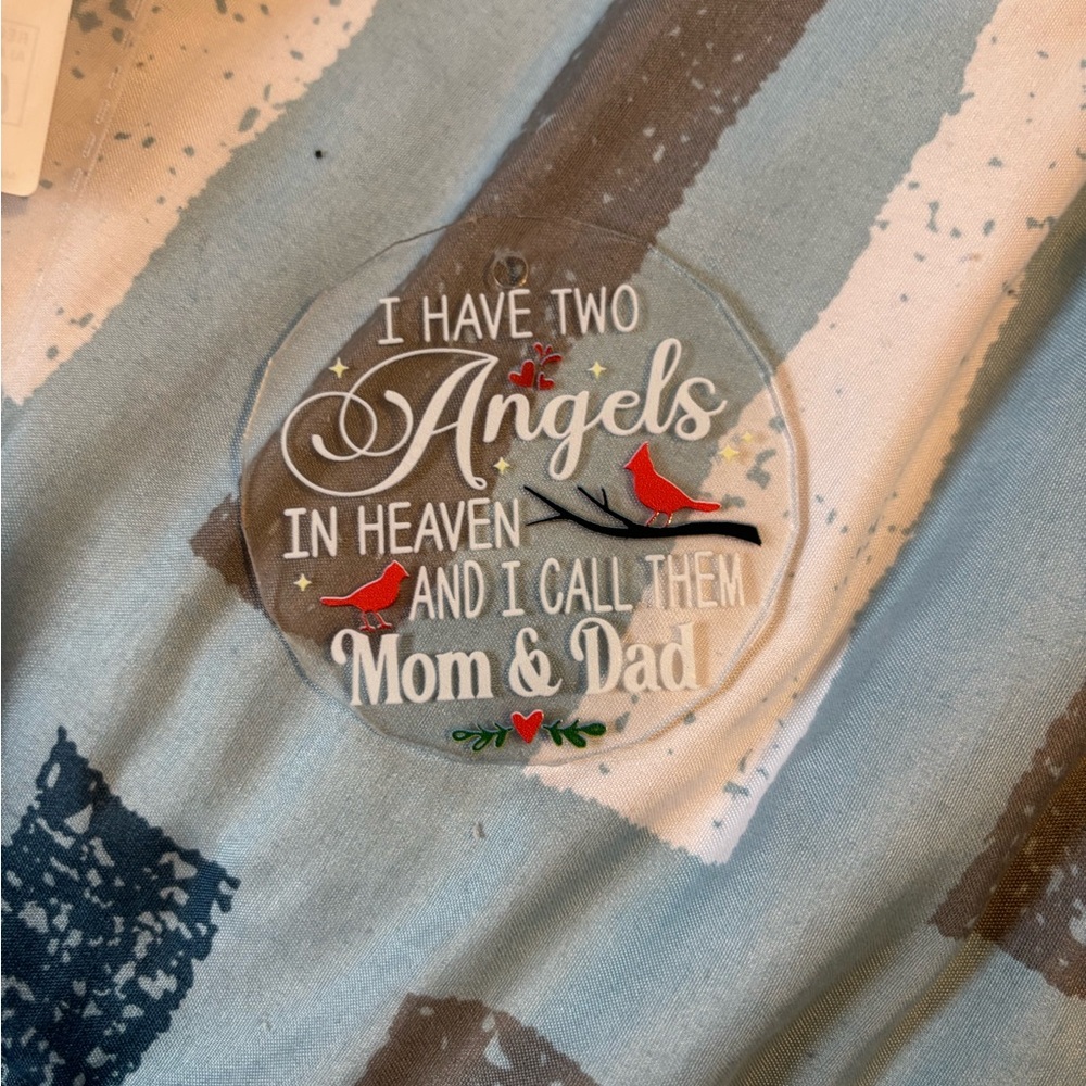 Angelic Cardinal Memorial Ornament